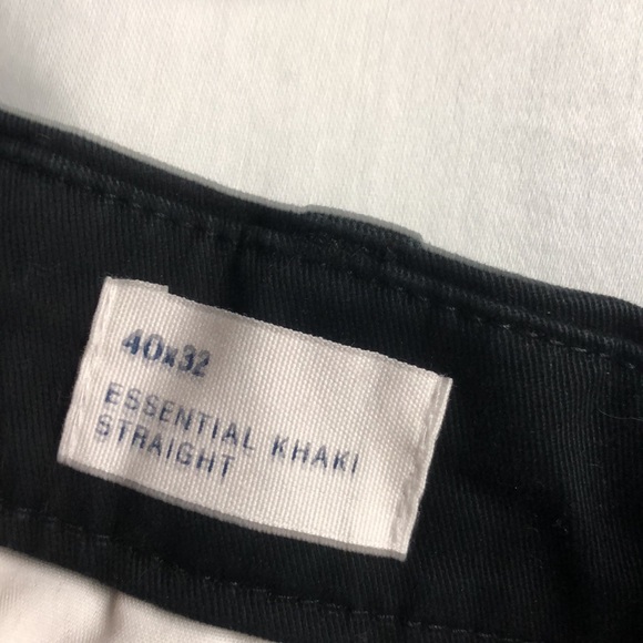 Gap for good gap black dress pants 40x32 essential khaki straight like new - Picture 6 of 11